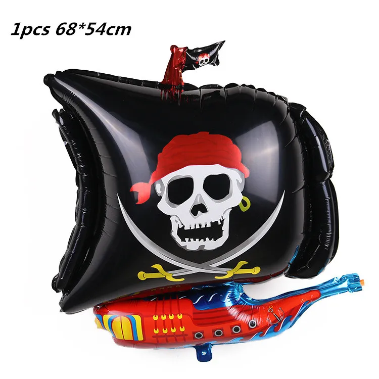 10 шт. 12 дюймов череп латексные воздушные шары Хэллоуин Пират надувной шар Пиратская тематика День рождения украшение Набор детских игрушек черный