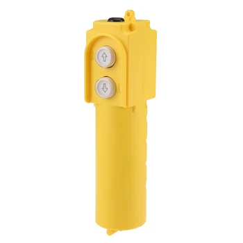 

uxcell 1 Pcs Rainproof Hoist Crane Pendant Control Station Push Button Switch Up Down 2 Ways Yellow 22 x 5.5 x 6cm