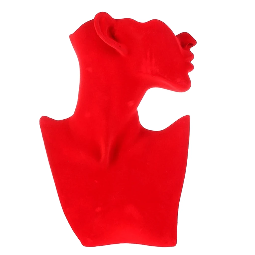 Necklace and Earring Bust Jewelry Display, Resin Material, Female Mannequin