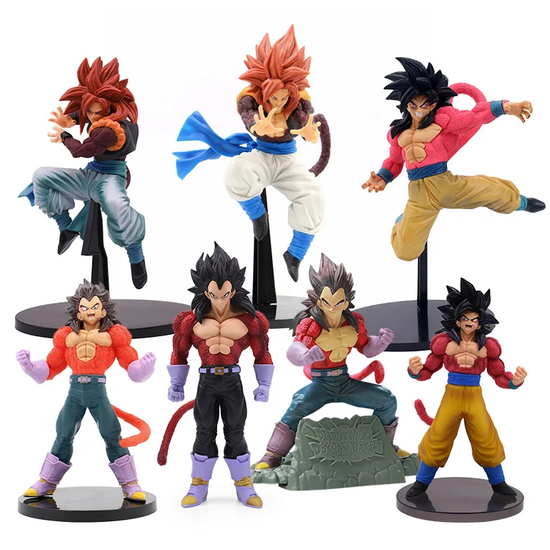 

16-28cm DragonBall Super Goku Vegeta Gogeta PVC Action Figure Anime DBZ Saiya Red Gogeta Collectible Model Doll Toys For Gift