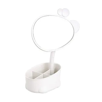 

Desktop Dressing Mirror Dressing Table Round Storage Box Mirror Storage Cosmetics Mirror