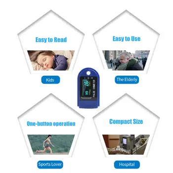 

Portable Finger Oximeter Fingertip PulseOximeter Medical Equipment With OLED Display Heart Rate Spo2 PR Pulse Oximeter