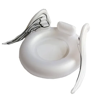 

Ins Hot Angle Wings Pool Float Inflatable Swimming Ring Kids Adult Crystal Shiny Swim Ring Pool Tube Swimming Circle Pool Toys