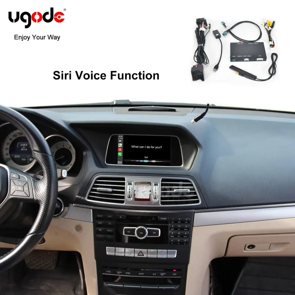 

Ugode wireless Car play carplay inerface box For Apple iOS Android Auto mobile for Benz C E GLA ntg4.5 OE Radio Screen