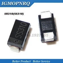 100 шт. Превосходное качество Выпрямитель Диод SS310 SMD SR310 шлаковый Барьерный Выпрямитель Диод 3A 100 в DO-214AC SMA