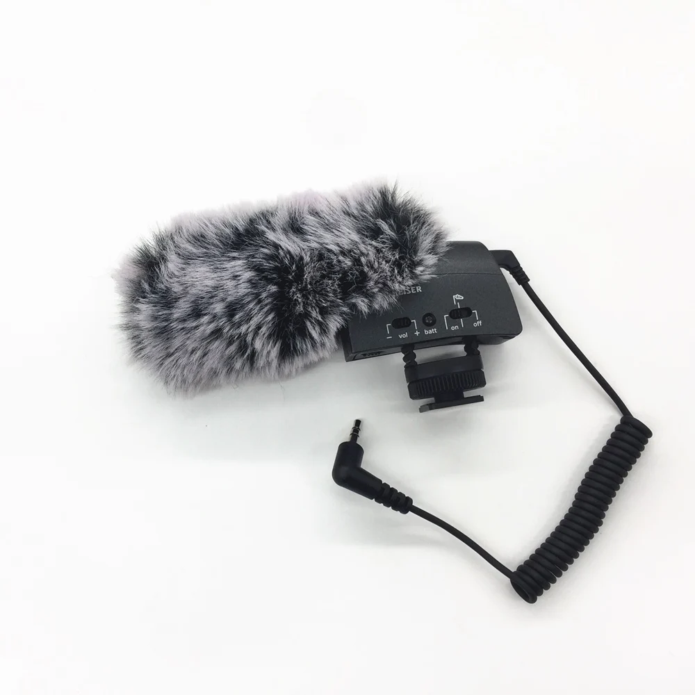 Deat cat открытый искусственный мех ветер муфта щиток для ветрового стекла для Sennheiser MKE400 щиток для ветрового стекла