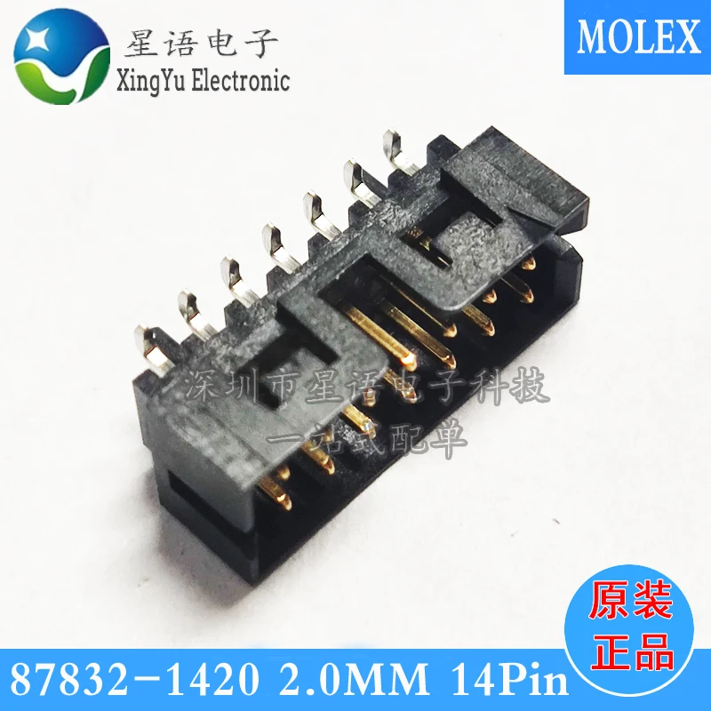 

Новый оригинальный соединитель molex 878321420 87832-1420, 14P, игольчатое седло, расстояние 2,0 мм