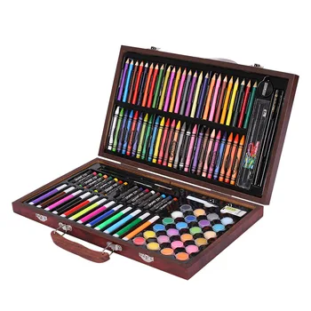 

120pcs / Set Paint Pencil Water Color Marker Pen Colored Pencil Oil Pastel Paint Brush Children Drawing Tool Art Stationery Set