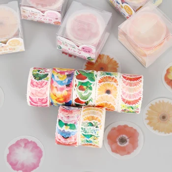 

Lychee Life Petal shaped Tapes Multicolor Series Tape DIY Scrapbooking Album Hand Account Stickers