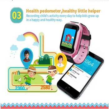 

Q528 LBS Tracker Kids Smart Watch with Flash Light Touchscreen SOS Call