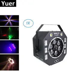 Луч стробоскопа лазер UV 4в1 DMX512 Освещение для создания сценических эффектов Светодиодный УФ фонарь управления Dj DMX 512 рождественские