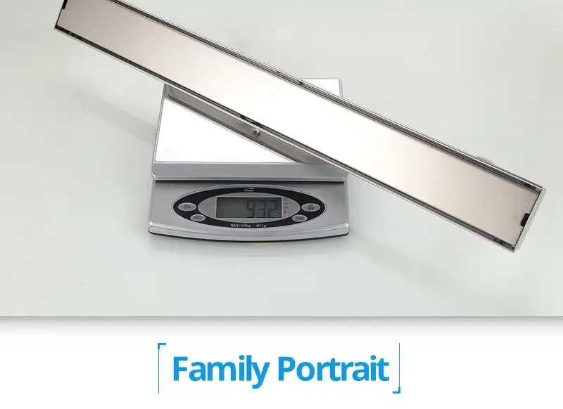 DCAN Stainless Steel Linear Channel Shower Floor Drain Gate 60cm 80cm 100cm 120cm SUS304 Deodorization Type Long Floor Drain (27)