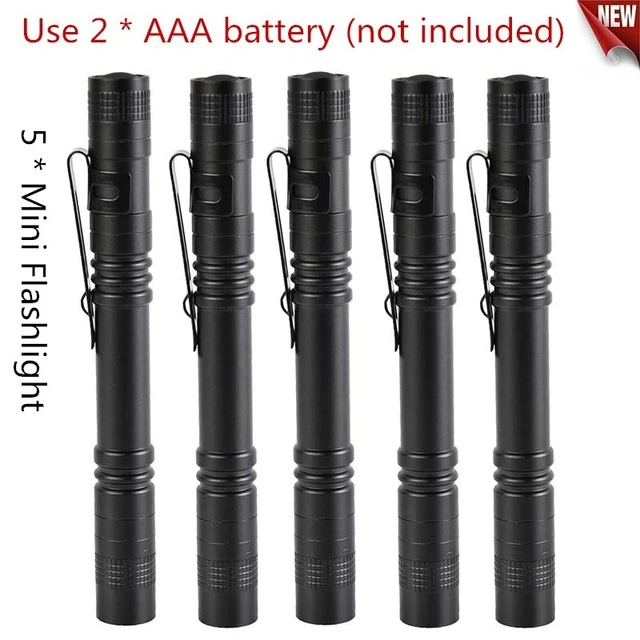 316-5pcs 10 шт. мини портативный маленький держатель светодиодный фонарик для ночной ходьбы освещение обслуживание работы факел алюминиевый сплав - Испускаемый цвет: 316-5pcs