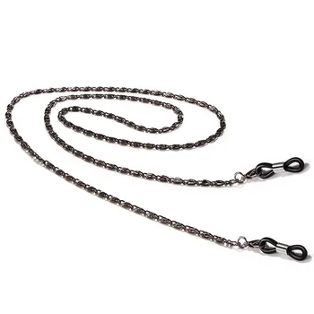 

Gold Silver Black Link Chain Glasses Holder Silicone Antislip Eyeglasses Cord Sunglasses Necklace Band Accessories