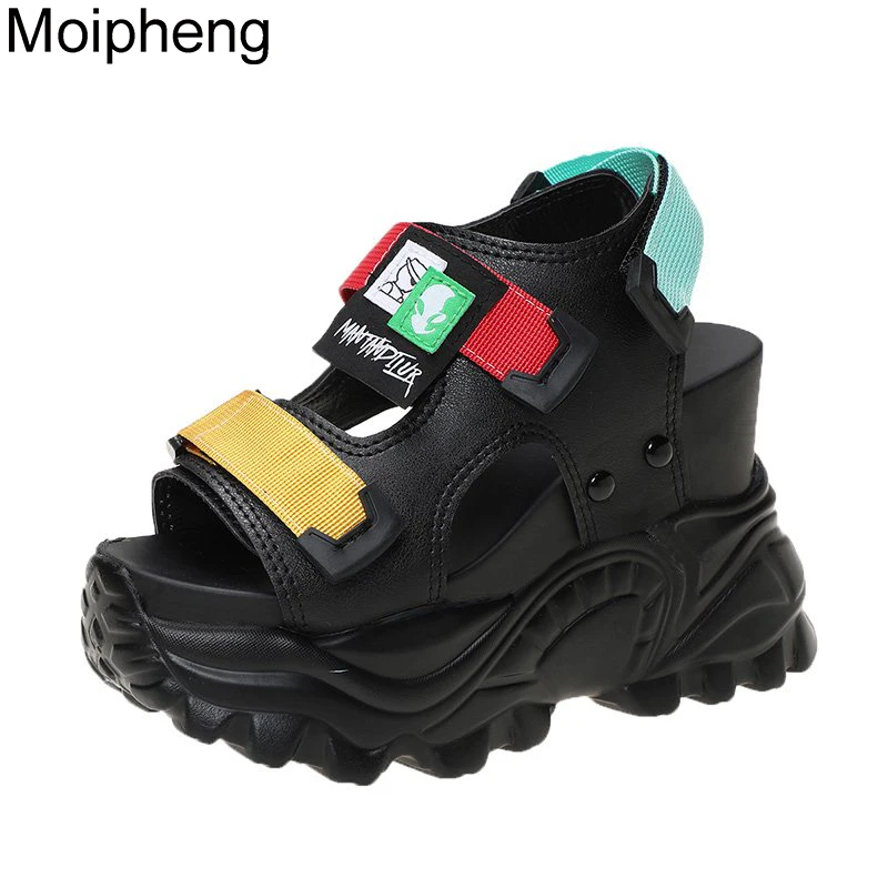 Сандалии Moipheng женские на платформе пикантные босоножки массивной танкетке