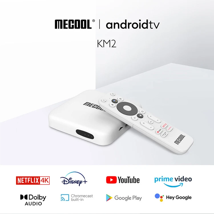 Оптовая цена KM2 Amlogic S905X2 2 4G/5G двухдиапазонный WiFi Netflix 4K Поддержка голосового