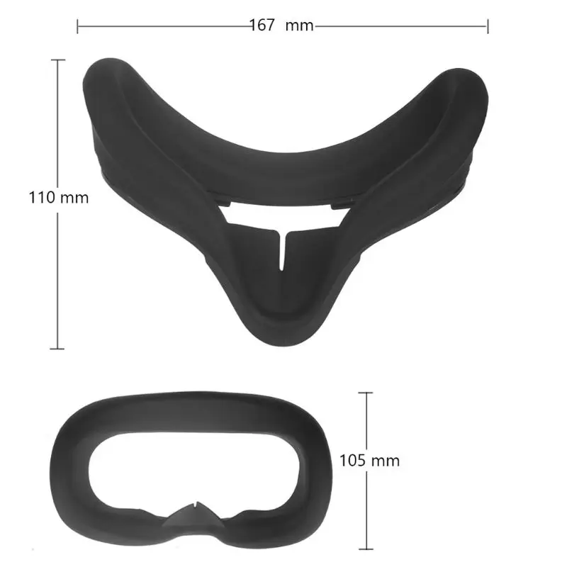 Soft Anti-sweat Silicone Eye Mask Case Cover Skin for Oculus Quest VR Glasses