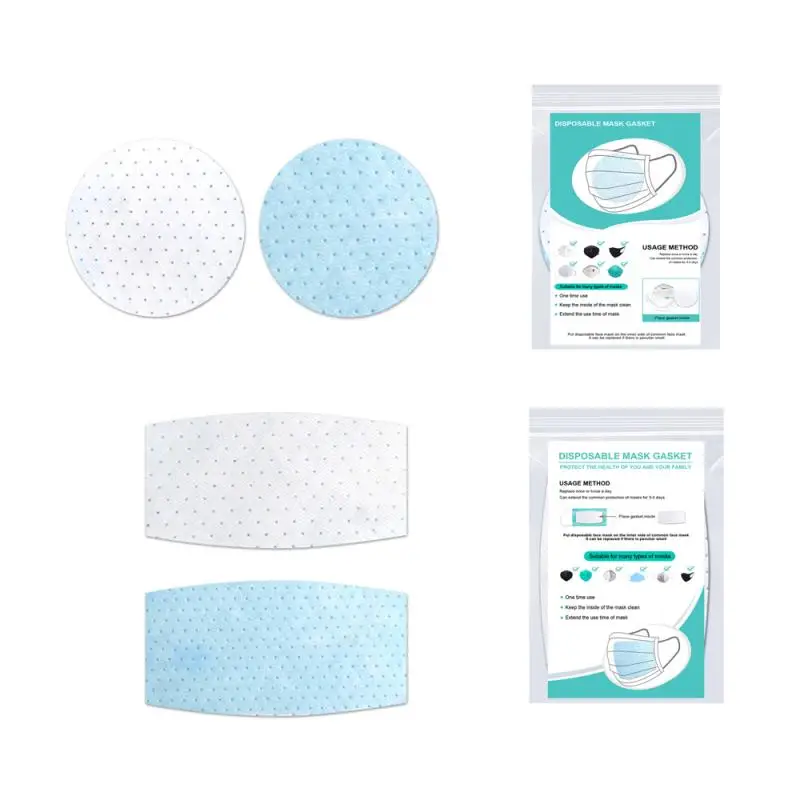 

10pcs Square/Round N95 KN95 Disposable Face Mask Gasket 3 layer Protective Respirator FFP3 Mask Filter For Masks Dust Mask TSLM2