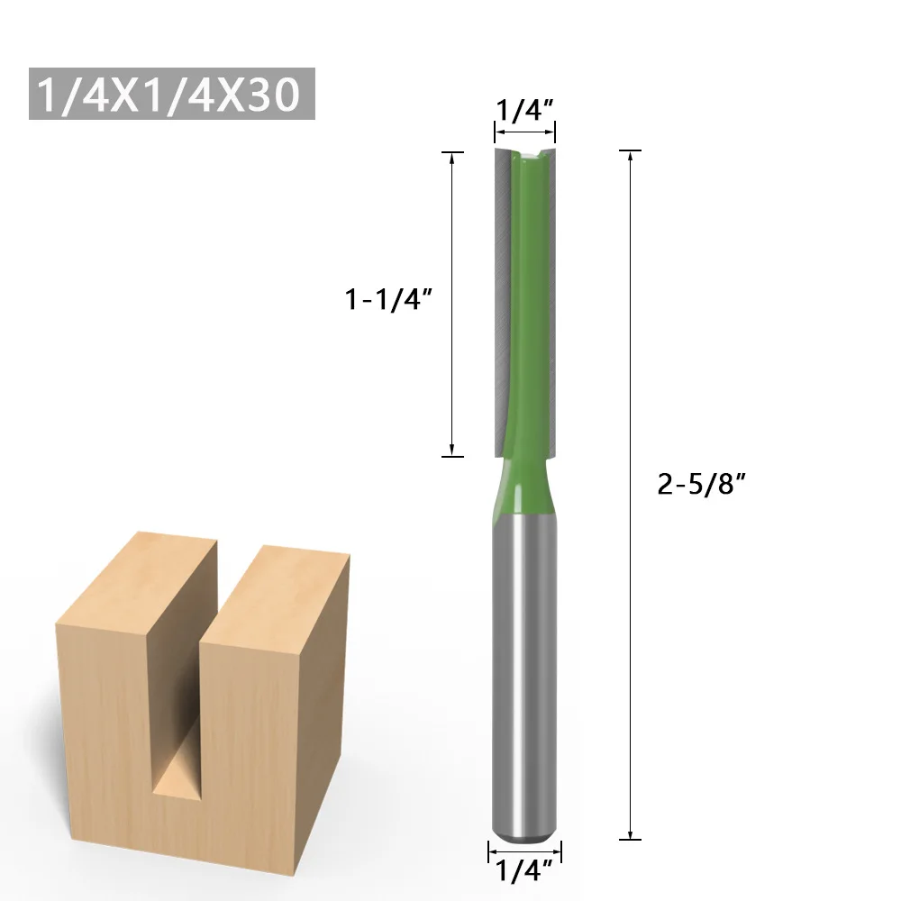 Clean Straight Bit Woodworking Tools Router Bit Set