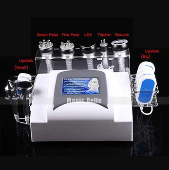 

CE Approval 7 In 1 Multi-polar RF Vacuum Machine Ultrasonic 40K Cavitation Skin Lift Tightening Wrinkle Removal Beauty Equipment