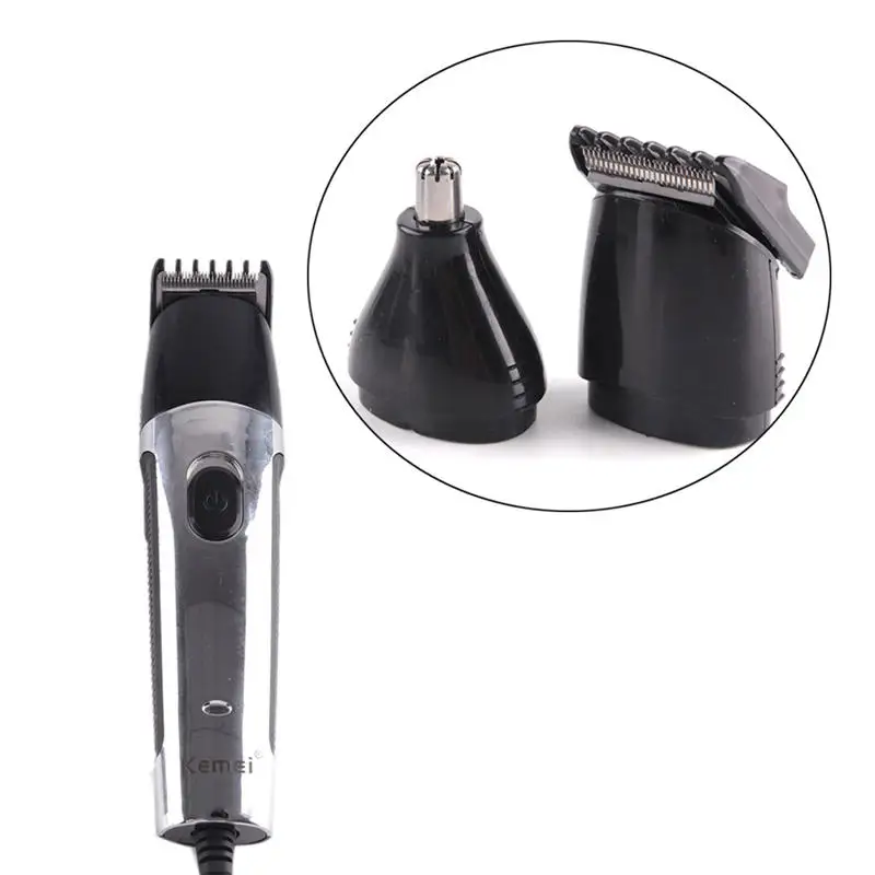 Kemei 2 в 1 Электрический триммер для носа триммер для стрижки волос бритва машинка для стрижки волос для парикмахерской для мужчин KM-522B