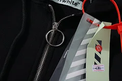 Off-White градиентная синяя полоса стрелка Пара Толстовка