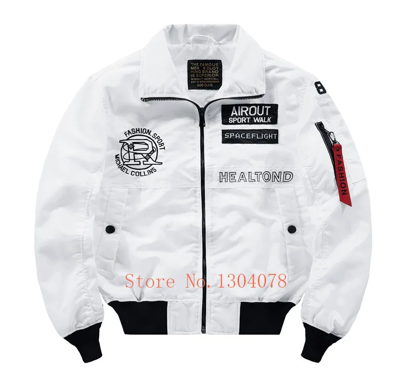 Military hip hop jackets motorcycle bomber army Ma-1 flight pilot jacket men coat Japanese streetwear men's windbreakers 4XL