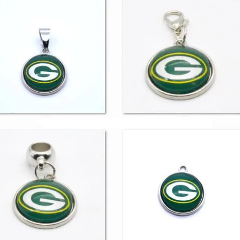 Серебряные Подвески с подвеской Green Bay Packers, подвески для браслета, ожерелья для женщин и мужчин, футбольные болельщики Paty Fashion