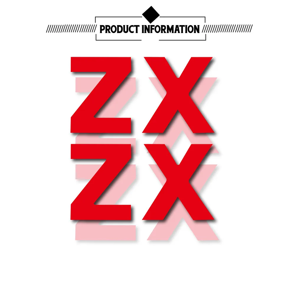 8x motorcycle bike reflective waterproof wheel sticker tank suitcase helmet notebook logo for zx ZX