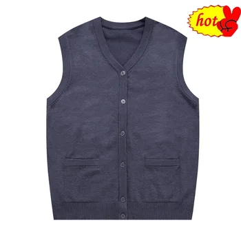 

Fashion 2020 New Sweater Men's Cardigan Vest Slim Fit Sleeveless Knitwear Vest Autumn Plus Size Casual Mens Clothes 5XL