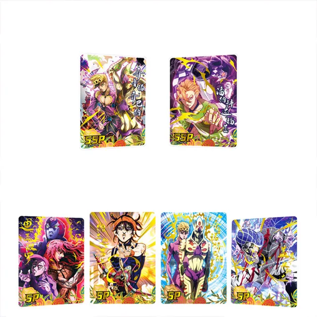 3/5Pcs Japanese Anime JoJo Bizarre Adventure jojo cards Characters Collection Cards hobby Game collectibles for Children Gifts 4