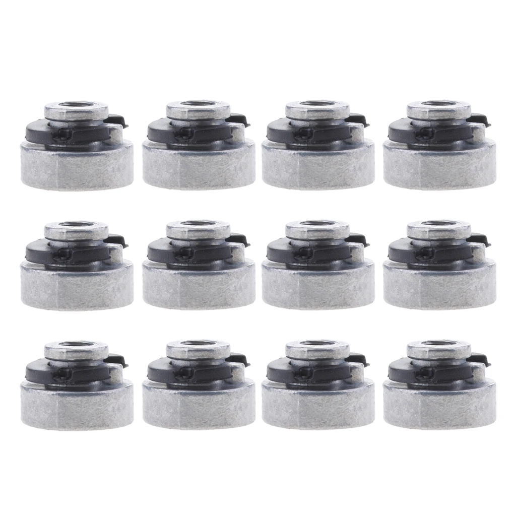 12pcs  Motorcycle Fender Seat Nut for Harley Sportster Street Bob Softail 96-17 