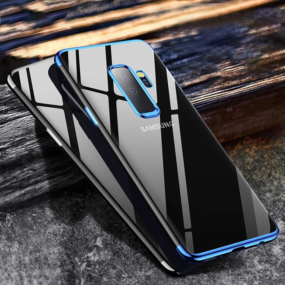 Прозрачный чехол для samsung A5 A6 J7 J8 Note 8 9 S10 S9 Lite Plus Мягкие силиконовые чехлы из ТПУ