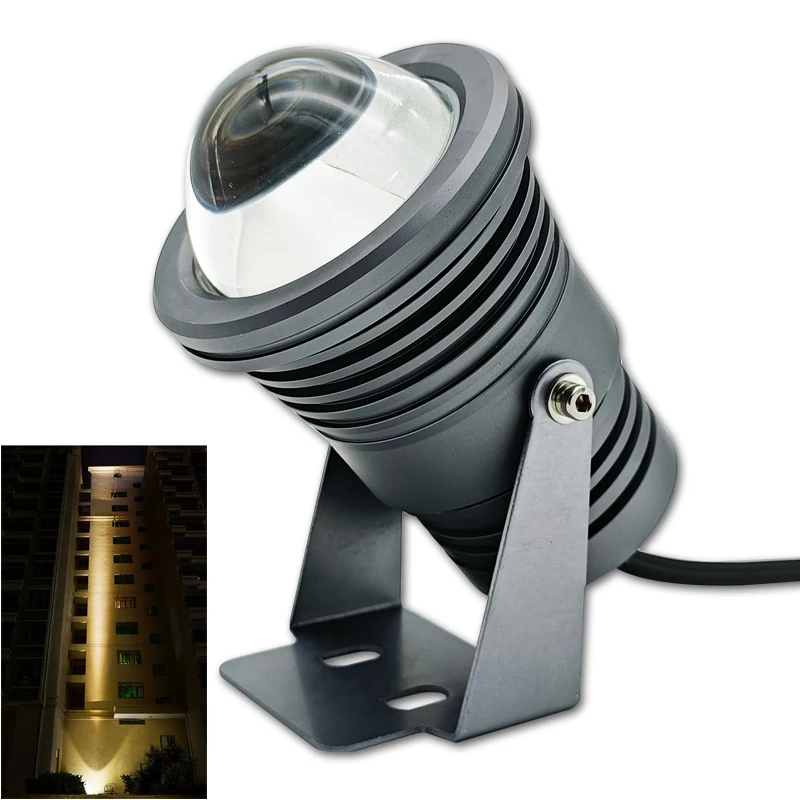 LED Flood Light Outdoor Waterproof IP65 Wall Lamp Narrow Beam Angle 3W 10W Spot Lamp