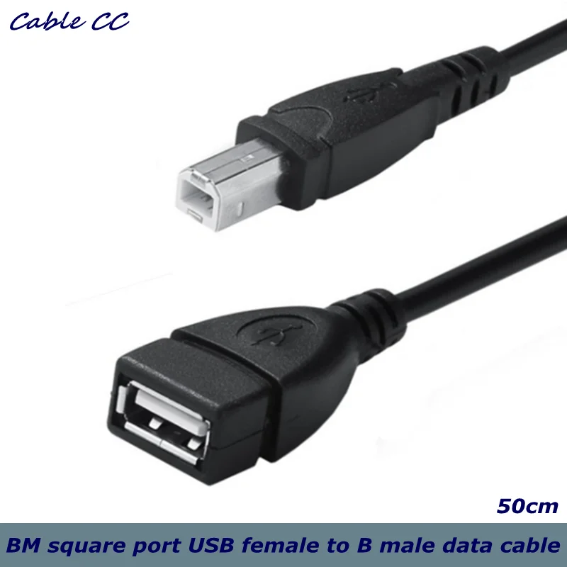 Удлинительный Кабель адаптер для сканера 50 см 2 0 футов USB тип А разъем Мама папа принтера мобильного жесткого