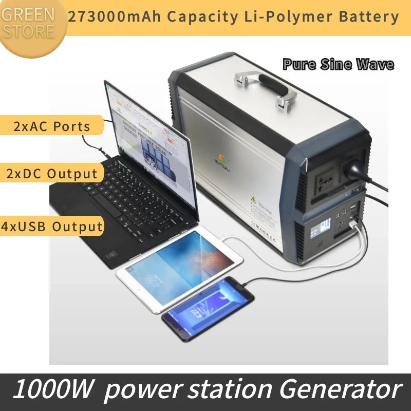 car jump starter Solar System 1000watt Solar Inverter System Generator 110V/220V Solar Power Energy System For Home jumper box