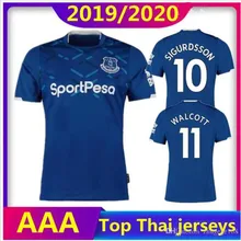Новинка 19/20 года. Футбольная Футболка Everton FC. Футболка KEAN RICHARLISON SIGURDSSON GBAMIN KEANE DIGNE WALCOTT CENK TOSUN DELPH Everton