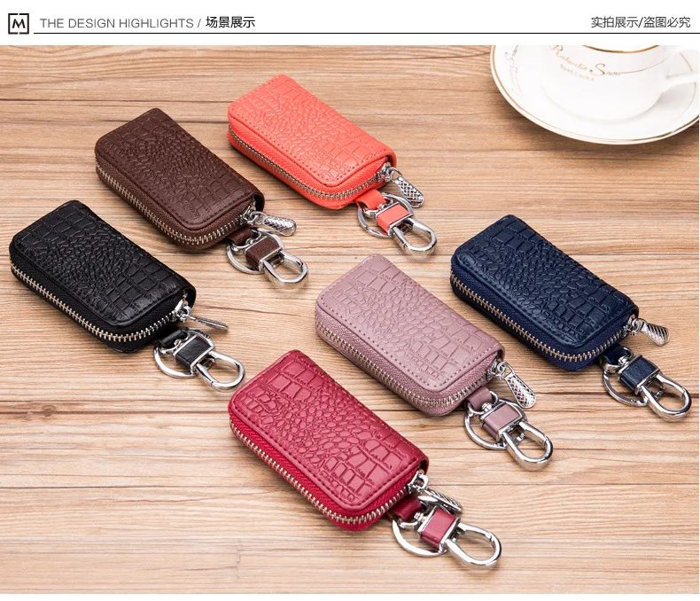 Crocodile Pattern Universal Smart Remote Control Men New Style Customization of Individual Character Car Key Zipper Women's Genu
