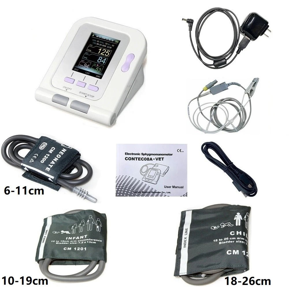 Electronic Sphygmomanometer Digital Blood Pressure Veterinary Vet Use