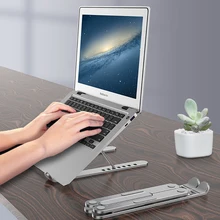 Aliexpress - Aluminum Portable Laptop Stand Foldable Support Base Notebook Stand Holder For Macbook Pro Air Computer Riser Cooling Bracket