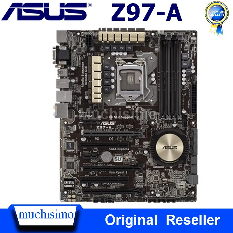 Материнская плата Asus LGA 1150 DDR3 Intel Z97 Core i7 i5 i3 PCI E 3 0 M.2 SATA III для настольного ПК
