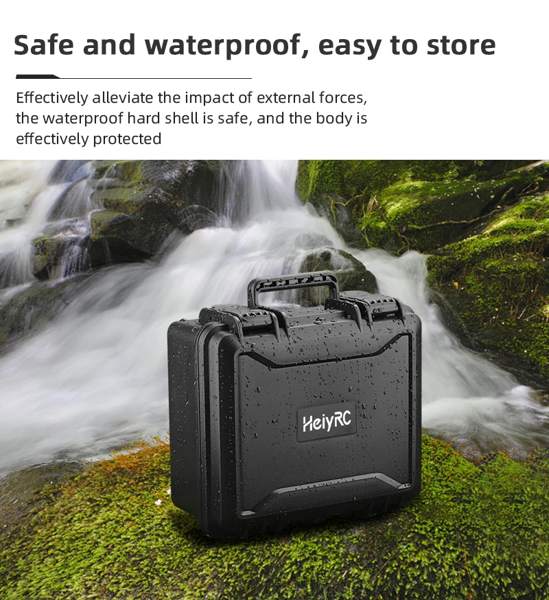 Waterproof Hardshell Storage Box for DJI MINI 2 Drone Portable Handbag Carrying Case for DJI MINI 2 Drone Accessories