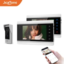 JeaTone – visiophone intelligent avec écran de 7 pouces, wi fi, Tuya, IP, interphone avec caméra AHD/720P, sonnette à 110 degrés, déverrouillage à distance