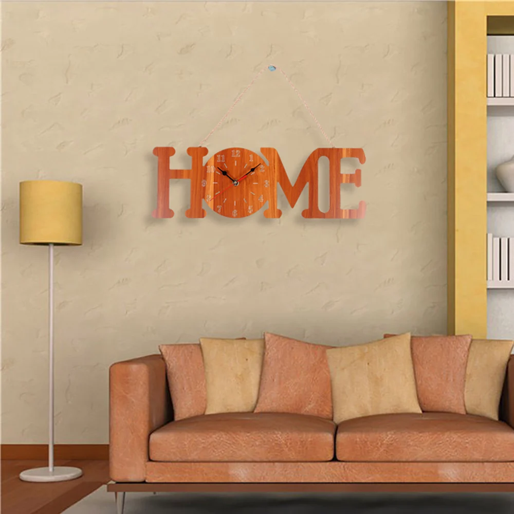 

Wall Clocks Simple And Modern Beautiful Decoration Creative Removable 3D DIY Room Art Decorative Home Hemp Rope Hanging Clock