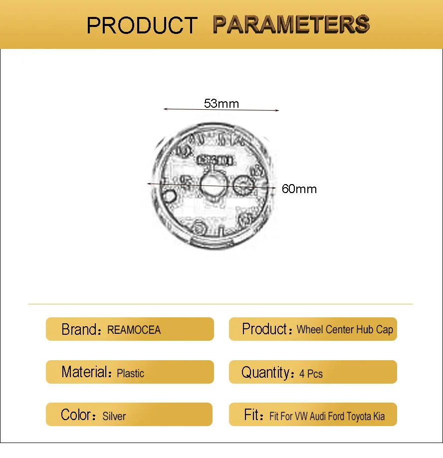 Reamocea 4 шт. серебряное колесо центр ступицы кепки лучи гоночный значок Чехлы отделка шин для VW Audi Ford Toyota Nissan Kia BMW