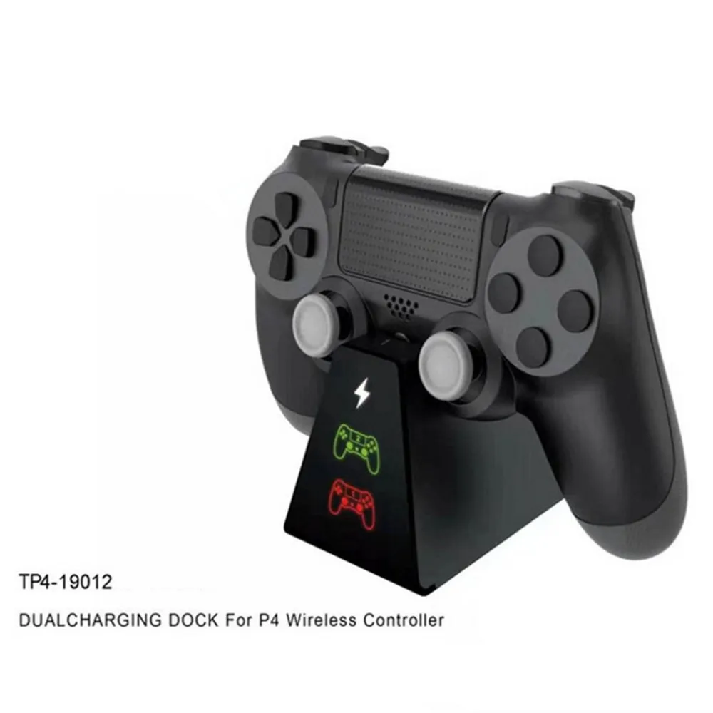Для PS4 контроллер Dual USB зарядное устройство док-станция с светодиодный дисплей для Playstation 4 PS4/PS4 Slim/PS4 Pro контроллер