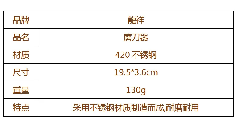 Long Xiang Kitchen Gadgets Multi-functional Stainless Steel 420 Household Kitchen Durable Mini Fast Sharpener