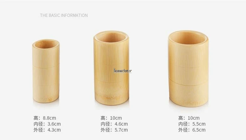 Bamboo cupping apparatus большие Натуральные Бамбуковые банки в небольших бытовых типах. Три всасывания традиционные cupping-jfie56