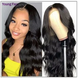 Brazilian Wig Lace Front Hair Wigs Body Wave Wig Lace Part Wig 150% Density Middle Part With Baby Hair Realistic Human Hair Wigs