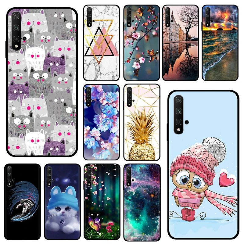 

FOR 6.26" Huawei Honor 20 Case Honor 20 Pro Case for Honor 20 Silicone Matte Phone Back Bag Cover Honor 20 Pro Bumper